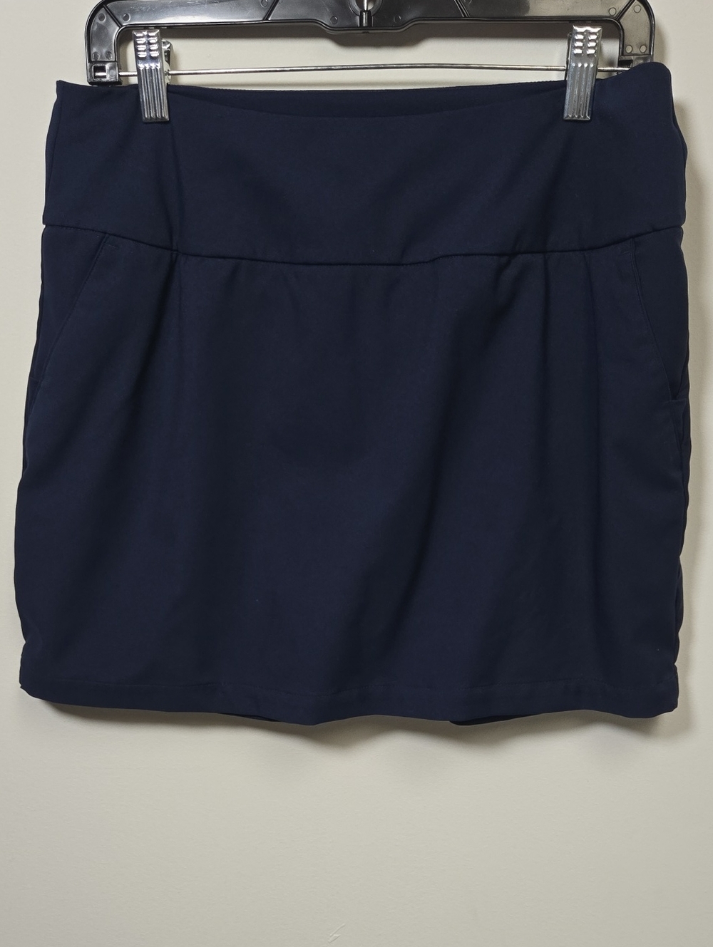 adidas Navy Athletic Skort with Wide Waistband Medium